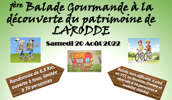 Ballade gourmande le samedi 20 aout autour de Larrode 