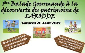 Ballade gourmande le samedi 20 aout autour de Larrode 